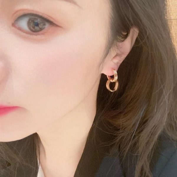 18K Love Pave Diamond Earrings - 图片 10