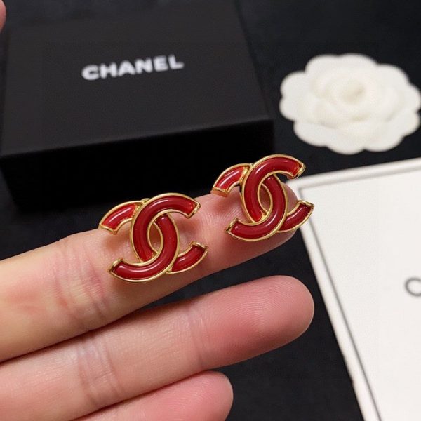 18K CC Red Earrings - 图片 8