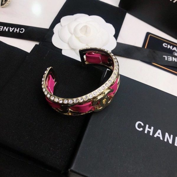 18K CC Red Cuff Bracelet - Image 6