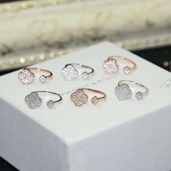 18K Magic Alhambra Diamond Ring - 图片 11