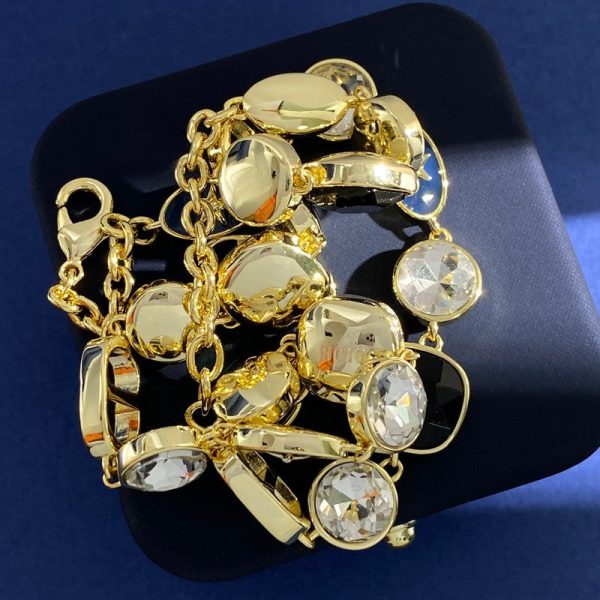 18K CD Color Crystal Necklace - 图片 6