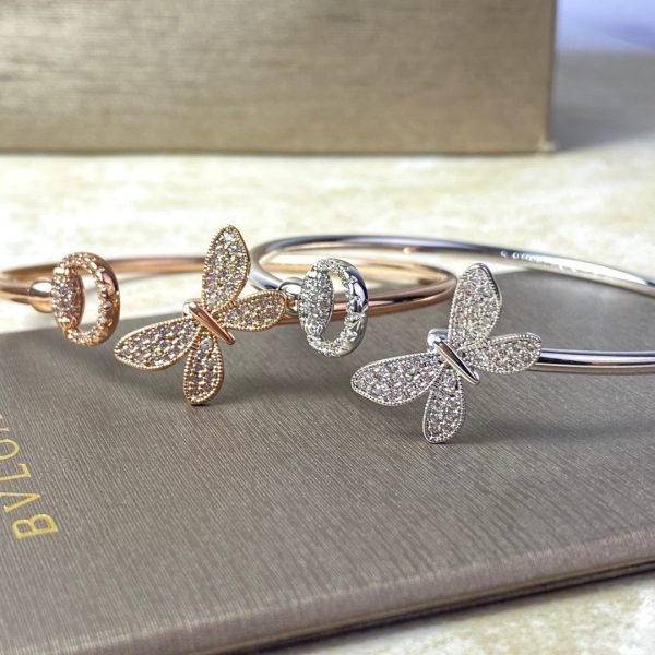 18K Double G Flora Bangle Diamond Bracelet - 图片 3