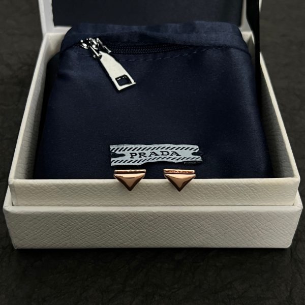 18K Pra Triangle Earrings - 图片 2
