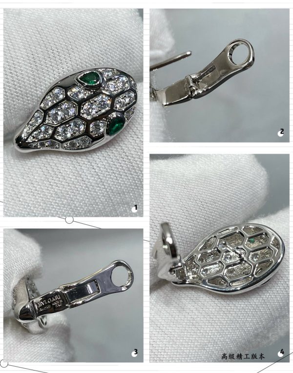 18k BV Serpenti Earrings - 图片 9