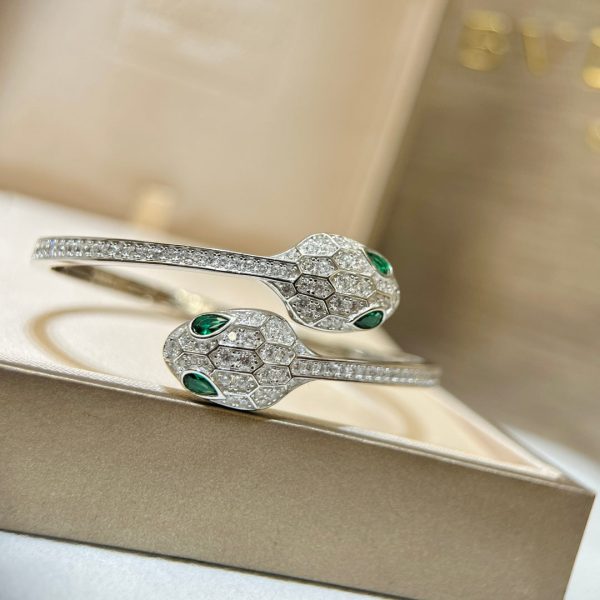 18K BV Serpenti Pave Diamond Bracelet - Image 10