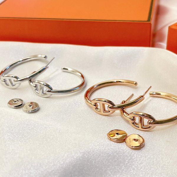 18K Chaine D'Ancre H Earrings - 图片 2