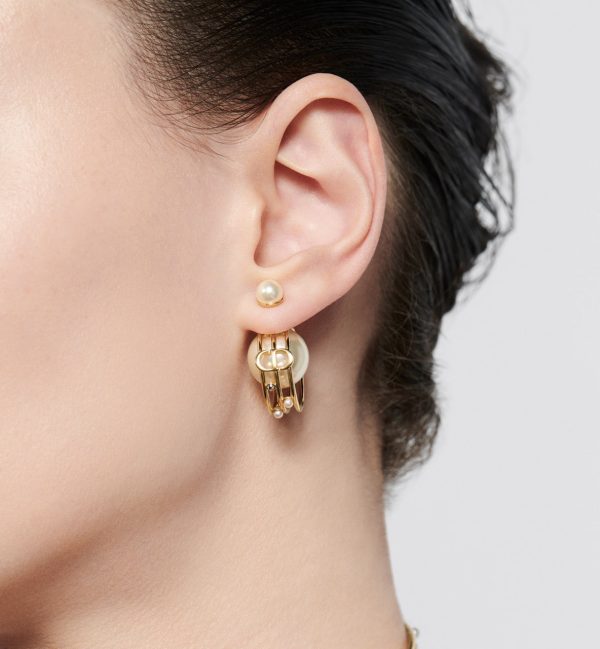18K CD D-Backstage Earrings - 图片 3