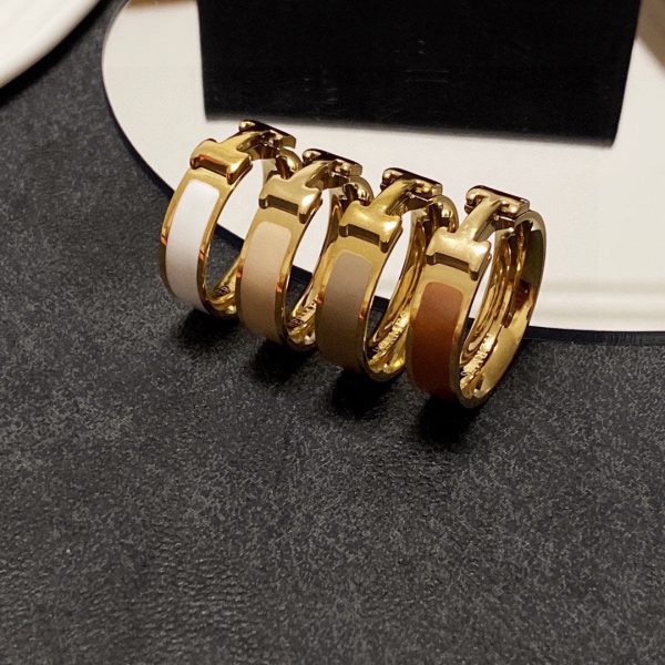 18K Vintage Clic H Ring - 图片 9
