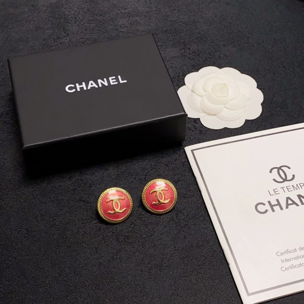 18K CC Red Earrings - 图片 9