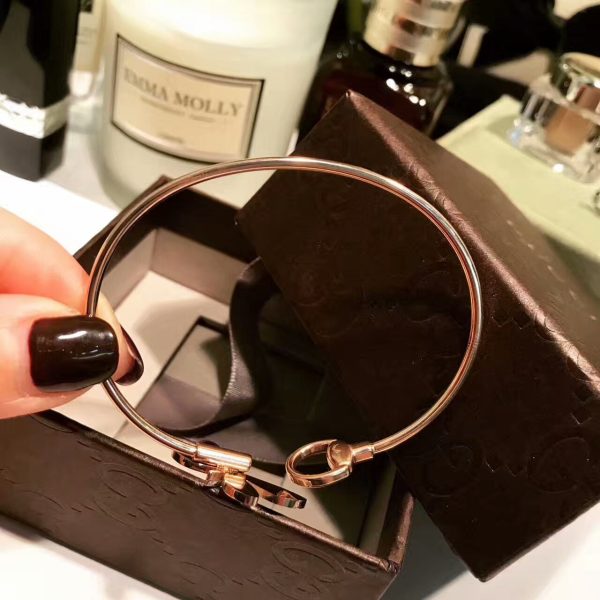 18K Double G Flora Bangle Bracelet - Image 7
