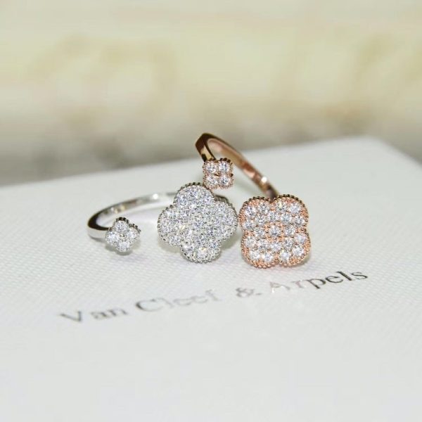 18K Magic Alhambra Diamond Ring - 图片 6