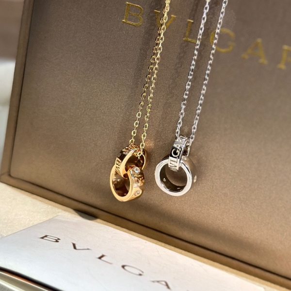 18K BV Two Rings Necklace - 图片 9