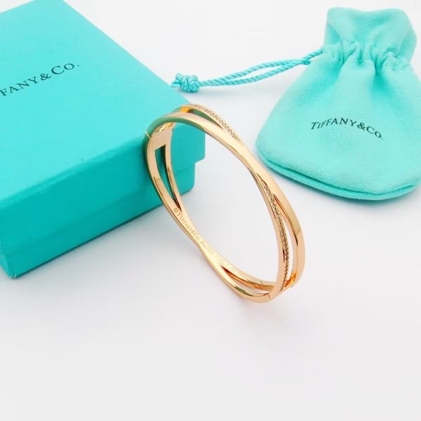 18K T Atlas x Narrow Hinged Bangle Bracelet - 图片 4