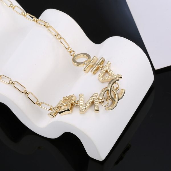 18K CC Script Chain Bracelet - 图片 5
