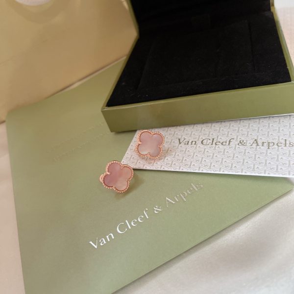 18K Magic Alhambra Pink Opale Earrings - 图片 12