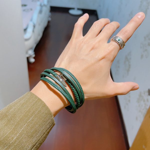 18K Double G Anger Forrest Green Bracelet - 图片 2