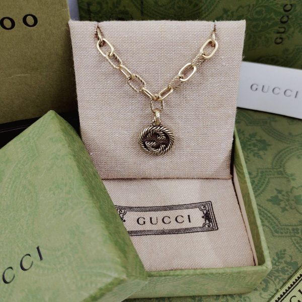 18K Double G Striped Pendant Bracelet - 图片 2