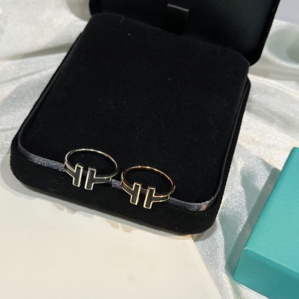 18K T Black Onyx Wire Ring - 图片 11