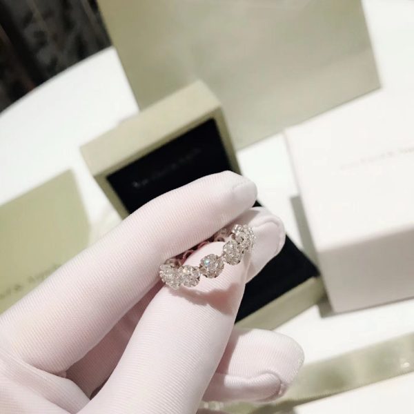 18K Fleurette Wedding Diamond Ring - 图片 2