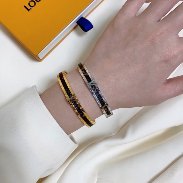 18K Louis Leather Vintage Bracelet - 图片 9