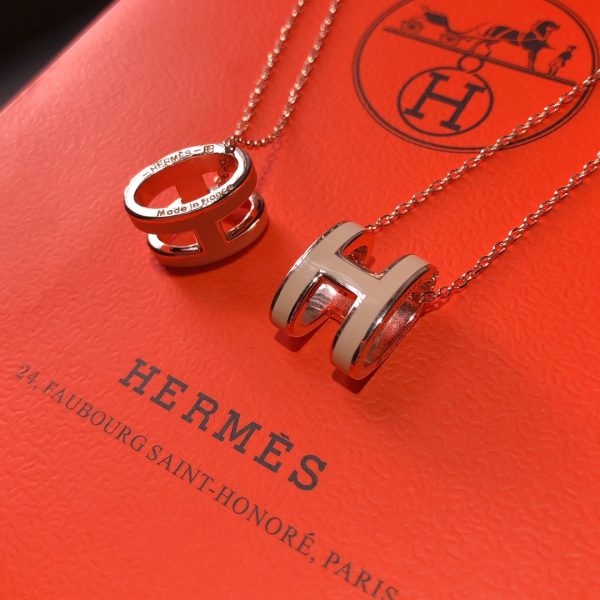 18K Mini Pop H Grey Necklace - 图片 15