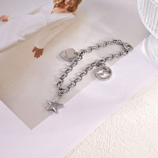 18K Double G GG Star Bracelet - 图片 9