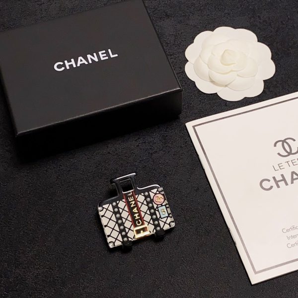 18K CC Suitcase Pattern Brooch - 图片 9