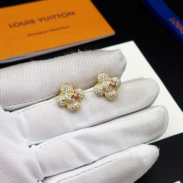 18k Louis Vivienne Diamond Earrings - 图片 14