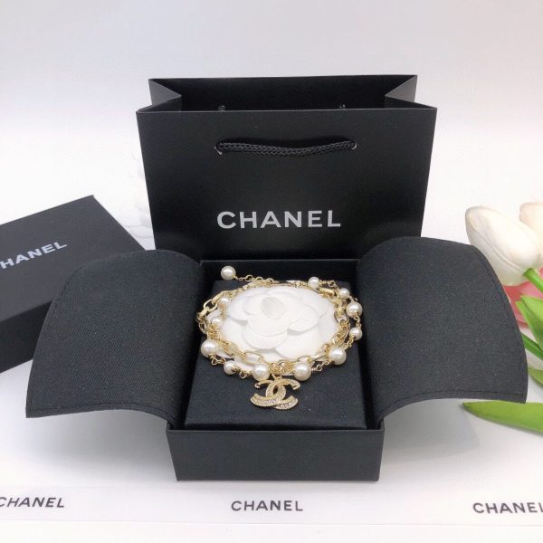 18K CC Pearl Chain Bracelet - 图片 9