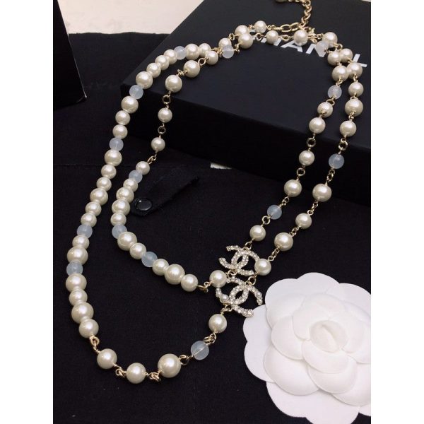 18K CC Long Pearl Necklace - 图片 9