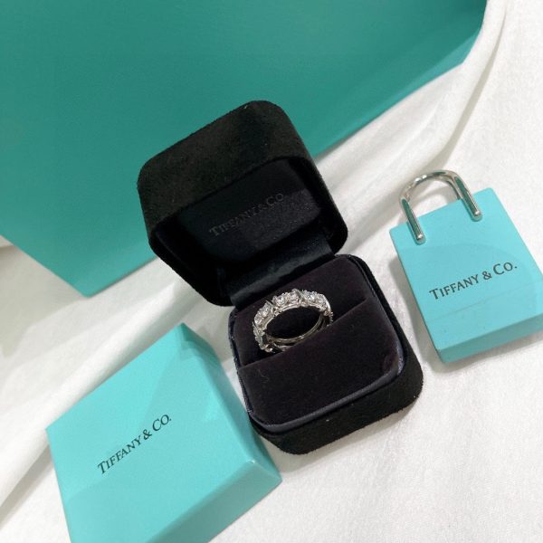 18K T Schlumberger Eighteen Stone Ring - 图片 9