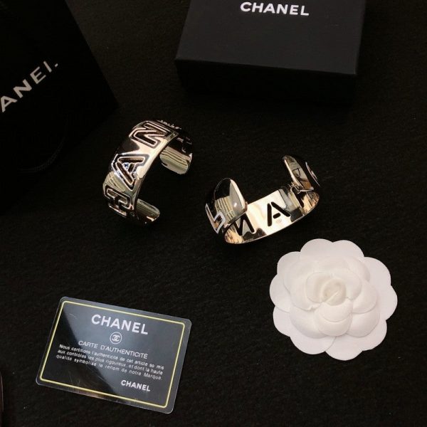 18K CC Black & White Cuff Bracelet - 图片 9