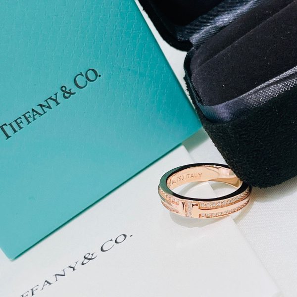 18K T Narrow Pavé Diamond Ring - 图片 9