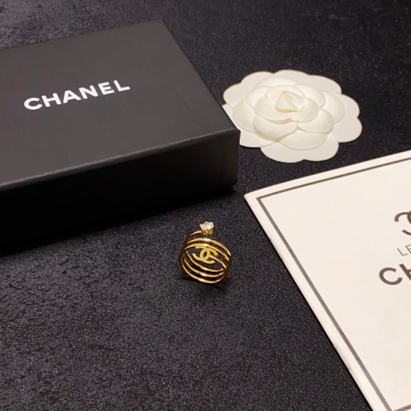 18K CC Vintage Pearl Ring - 图片 9