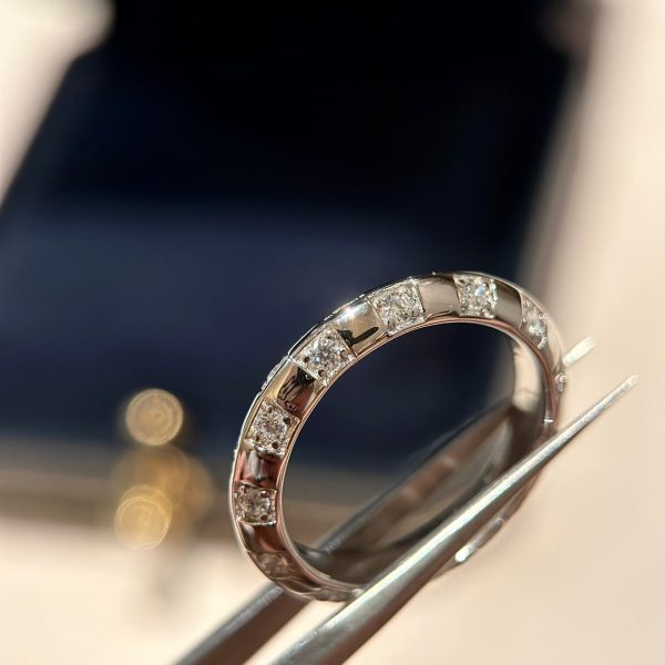 18K Louis Damier Diamonds Ring - 图片 9