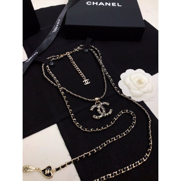 18K CC Long Leather Necklace - 图片 5