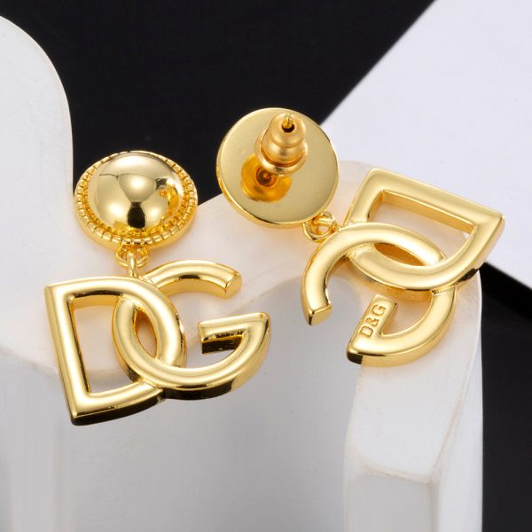 18K DG Gold Earrings - 图片 6