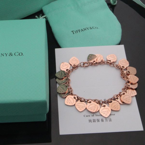 18K T Heart Tag Bracelet - 图片 6