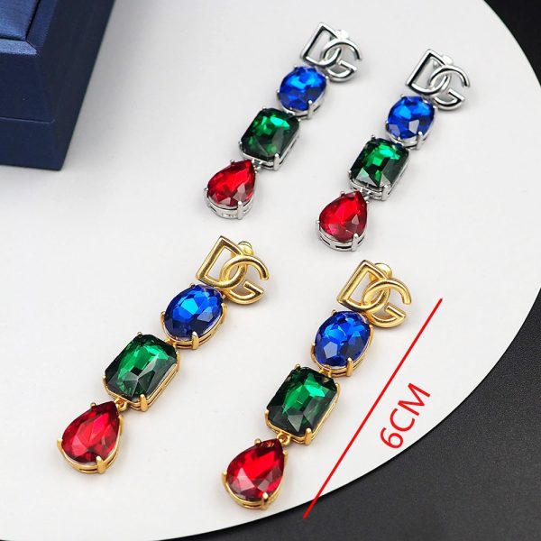 18K DG Clip-On Earrings - 图片 2