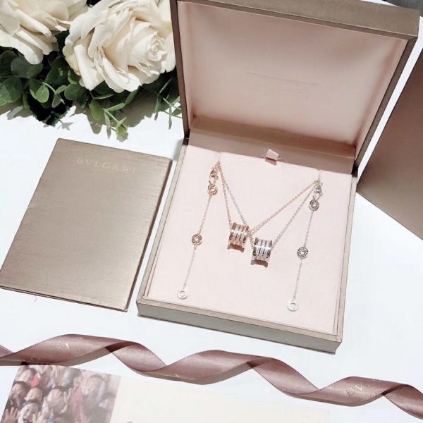 18K B.ZERO1  Demi-Pave Diamonds Necklace - Image 11