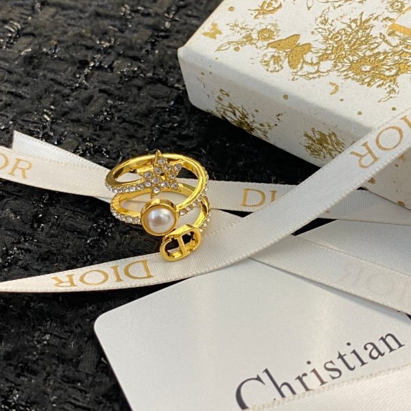 18K CD Star Pearl Ring - 图片 11