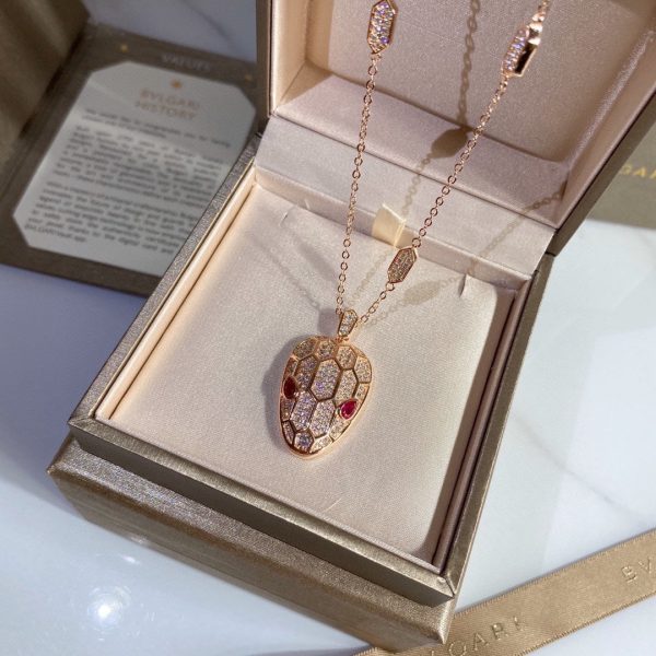 18K BV Serpenti Necklace - 图片 4