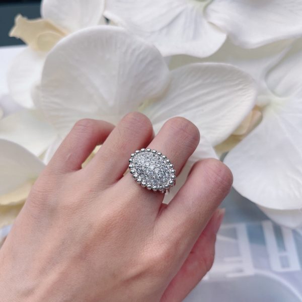 18K Perlée Diamond Ring - 图片 5