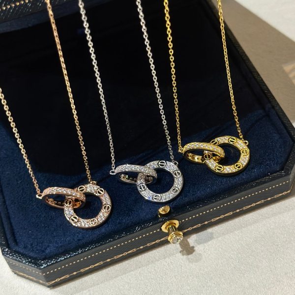18K Love Diamonds Necklace - 图片 11