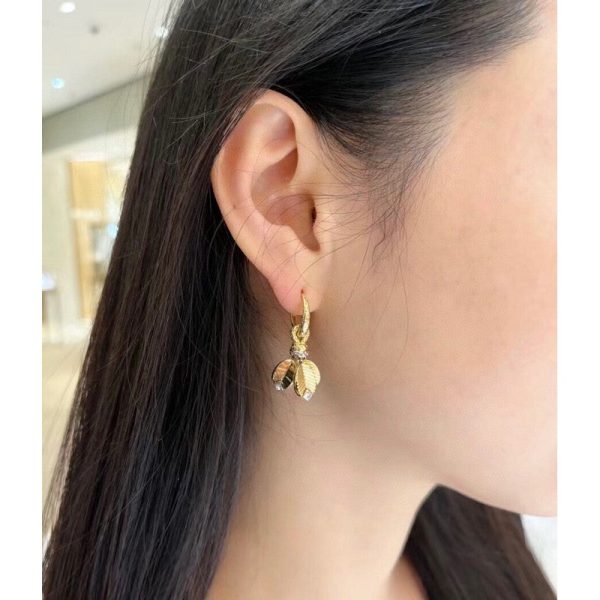 18K Grain De Café Earrings - 图片 9
