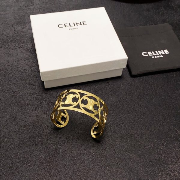 18K Triomphe Open Cuff Bracelet - 图片 8