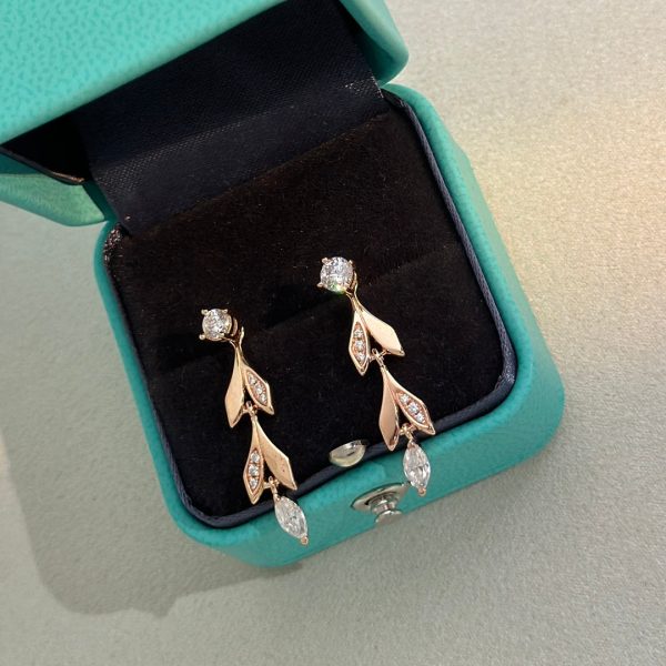 18K T Victoria Vine Convertible Drop Earrings - 图片 6