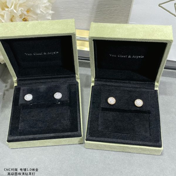 18K Perlée Diamonds Earrings - 图片 13