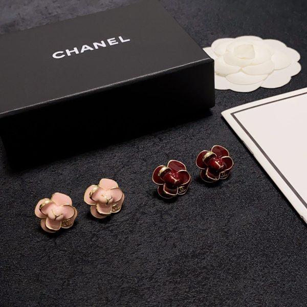 18K CC Camellia Earrings - 图片 9