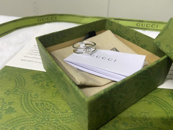 Double G Interlocking G Thin Open Ring - Image 5